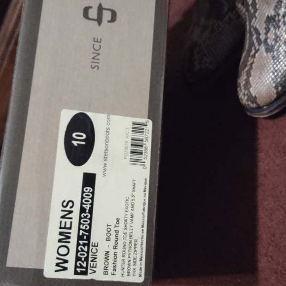 "Stetson" Real Python Snake booties. Size 10. - Picture 4 of 13